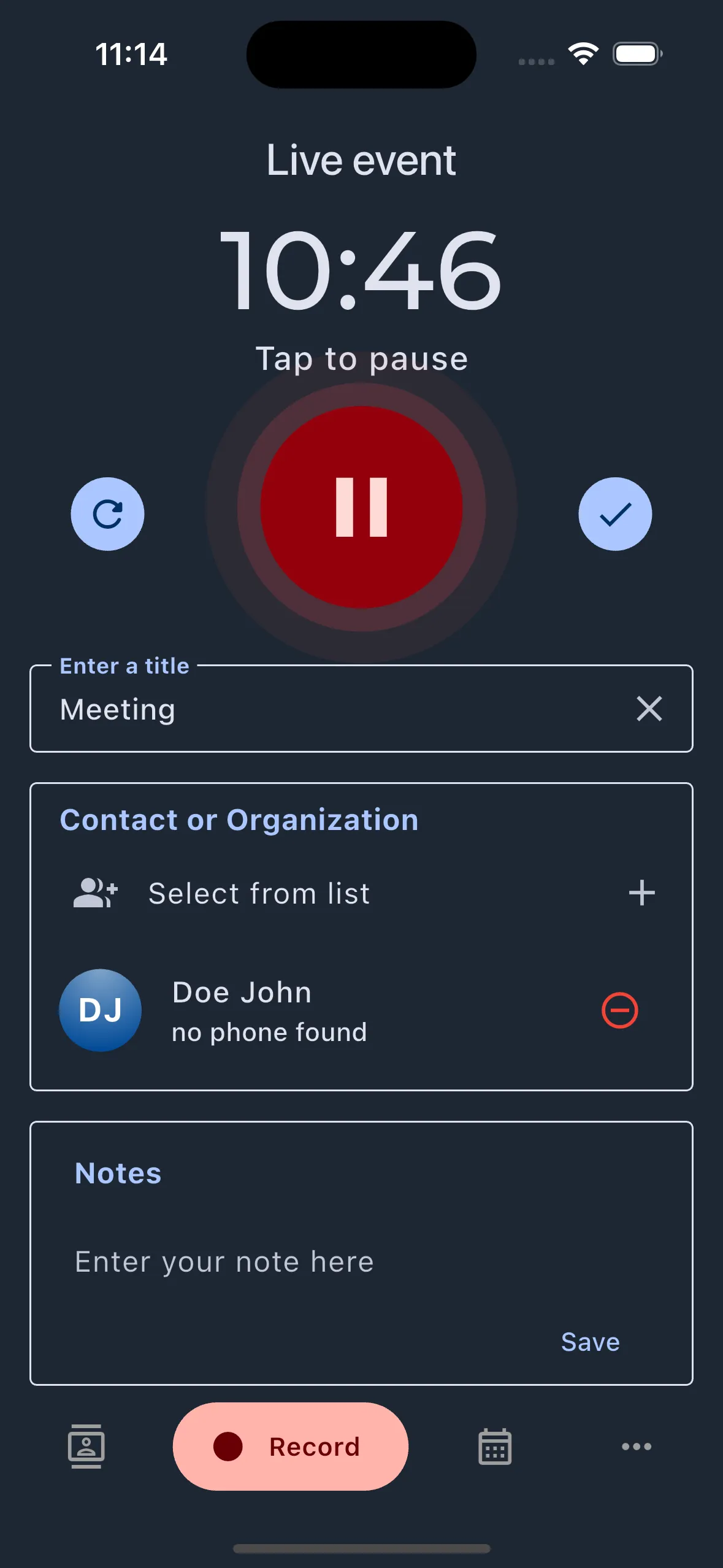 LexHelp App Screenshot 2 (Dark)