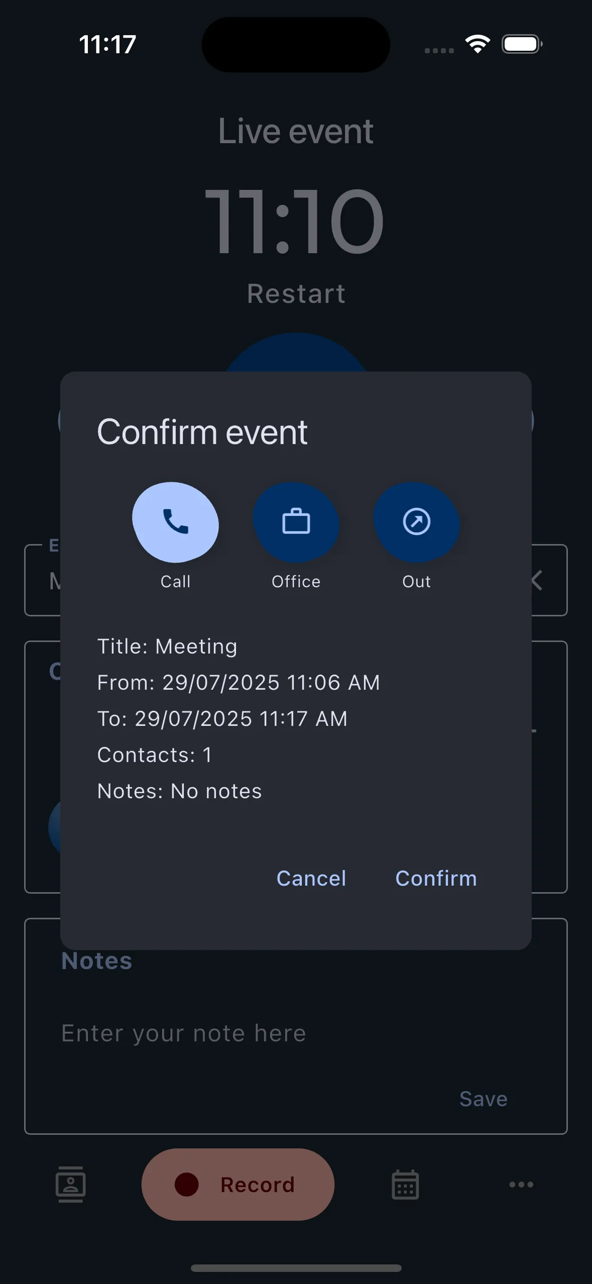 LexHelp App Screenshot 3 (Dark)